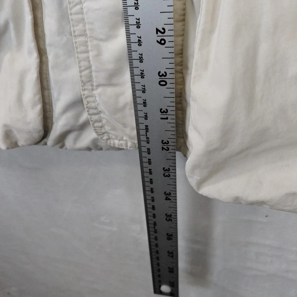 Vintage Banana Republic Mens Safari Field Jacket Cream Cotton Mill Valley M